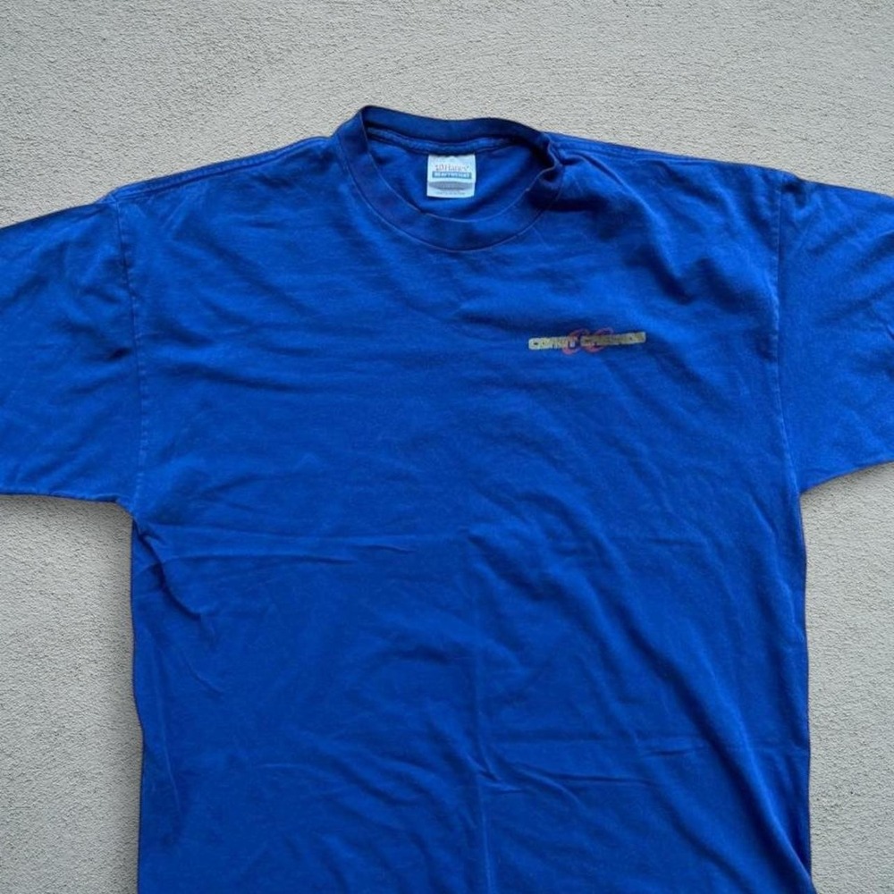 Hanes XL Suncoast 2003 3rd Anniversary Blue T-Shirt Vintage